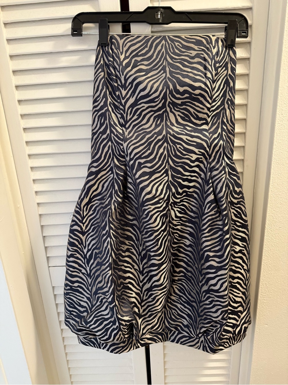 Cache Vintage Zebra-Print Bubble Dress